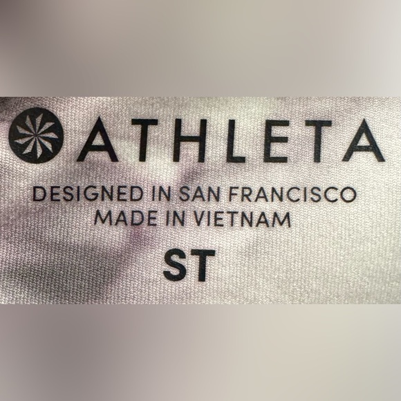 Athleta Floral Print Leggings - Black and Gray - Picture 5 of 9